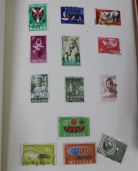 A quantity of stamp albums